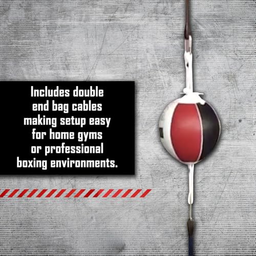 Ringside Leather Boxing Double End Bag, 7 Inches - size: 9"