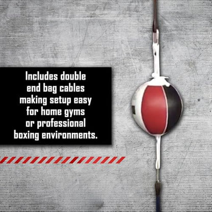 Ringside Leather Boxing Double End Bag, 7 Inches - size: 9"