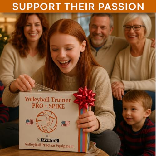OVANTO Volleyball Training Equipment Aid – Adjustable Practice Volleyball Kit