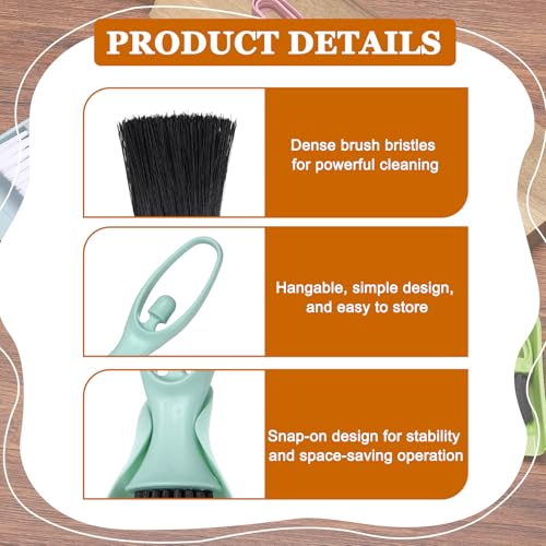 uxcell Mini Dustpan and Brush Set, Small Broom and Dustpan Set for Office Tabletops Sofas Keyboards Home Cleaning Tool, Light Blue - color: Light Blue