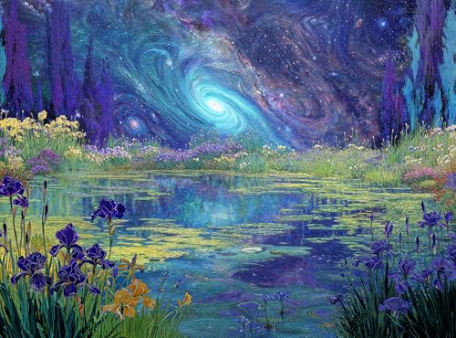 Cross & Glory | 1000 Piece Jigsaw Puzzles for Adults | Milky Way Rising - color: Milky Way Rising