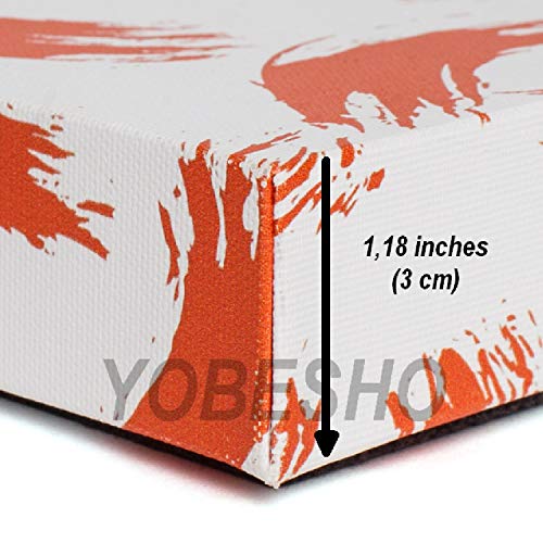 YOBESHO Canvas Print, Arabic Calligraphy, Islamic Gifts, (MashaAllah) - color: MashaAllah