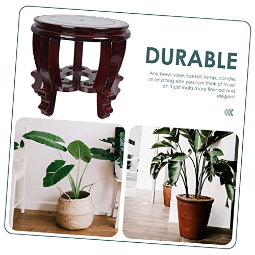balacoo Wooden Pedestal Fish Tank Display Stand High Tall Aquarium Base for Home Decorative Antique Style with Fine Workmanship and