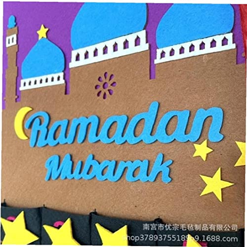 Eid Mubarak Countdown Calendar Ramadan Decorations Ramadan Advent Calendar with 30 Countdown Star