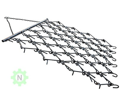 8' x 4' Variable Action Drag Chain Harrow - Overall 7'6" Long - 3/8" Dia - size: 8' W x 4' L, 3/8" Dia