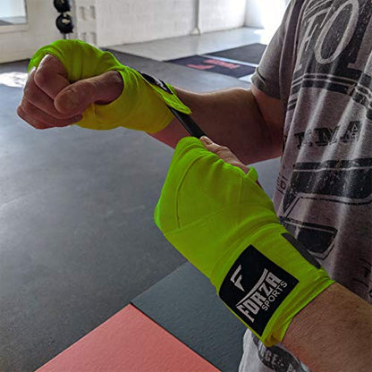 Forza Sports 120" Mexican Style Boxing and MMA Handwraps - color: Lime Green