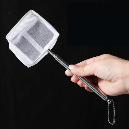 Aquarium Fish Fishing Net Stainless Steel Retractable Small Shrimp Fishing Nets Fish Accessories for Tank Cleaner Tool - size: A