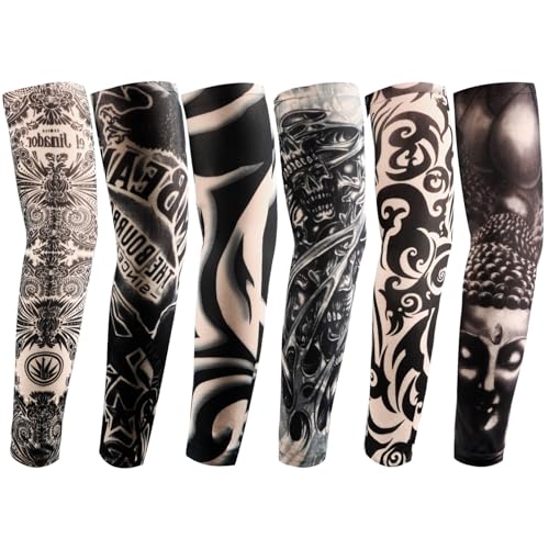 YARIEW Temporary Tattoo Sleeves for Men Arm Sleeves for Men Tattoo Sleeve - color: Multicolor-9