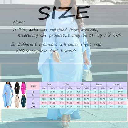 Muslim Dresses for Women One-Piece Long Sleeve Islamic Prayer Dress O Neck Slim Fit Islamic Evening Gown - color: Green, size: Medium