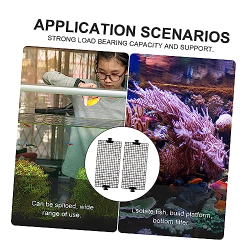Happyyami 1set Fish Tank Divider Isolation Mesh Cups for Fish Breeding High Permeability Design Easy Installation Set
