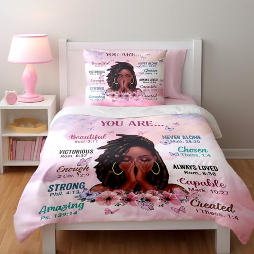 Twin Size Comforter Set, Pink White - size: Twin