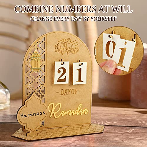 Ramadan Calendar, DIY Eid Mubarak Decorations, Ramadan Gifts, Ramadan Advent Calendar 2023 Decoration, Wooden Ramadan Countdown Calendar