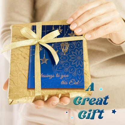 AmazingSpark 4 Set Ramadan Gift Card Booklet for Cash Mubarak Cardboard Money Holder Book Ramadan Gift Decorations Islamic Muslim Money Card Sleeve Party Favor for Eid Al-Fitr or Eid Al-Adha - style: Ramadan
