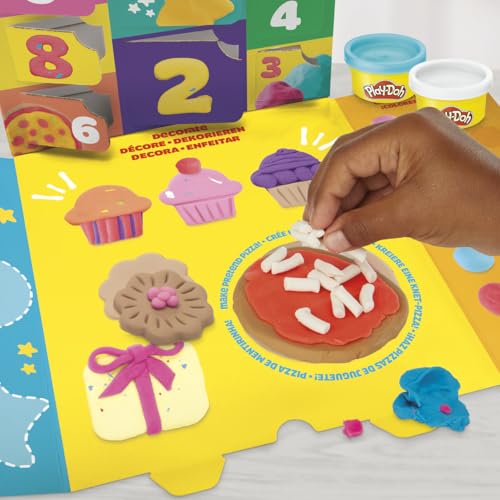 Play-Doh Advent Calendar for Kids 3+, 14 Days to Birthday, Vacation, Party, Back to School, & More, Surprise Arts & Crafts Activities, 26 Accessories & 17 Colors (Amazon Exclusive)