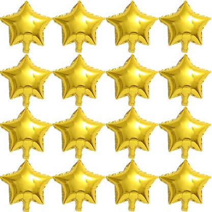 Gold Star Balloons,50 Pieces 10" Star Balloons,Gold Foil Star Balloon - color: Gold Star 10 Inch