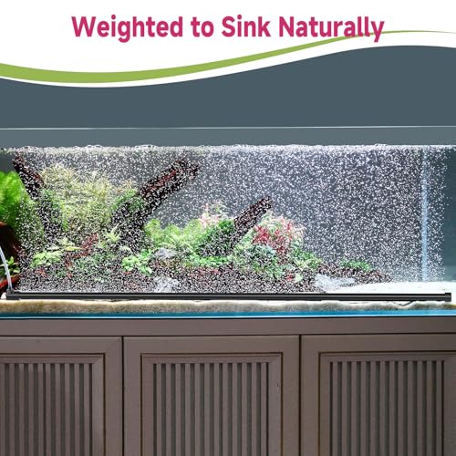 hygger Aquarium Bubble Curtain Wall, Quiet Fish Tank Air Stone with Accessories, High Dissolved Aquarium Bubbler Oxygen Diffuser Decoration for Freshwater & Saltwater - size: 37.4-IN Long