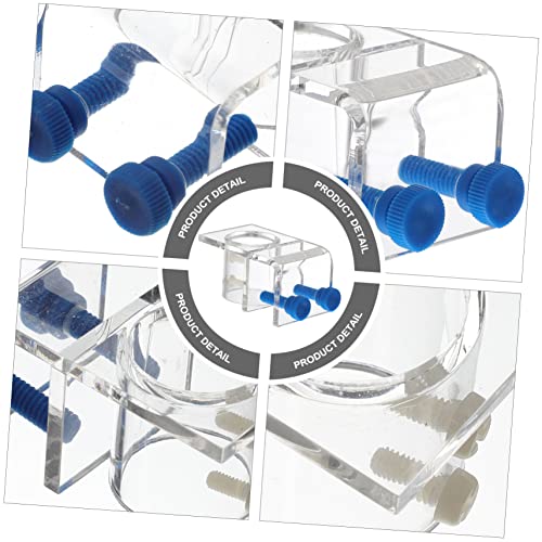 ORFOFE Aquarium Hose Tube Clamp Acrylic Fish Tank Holder Firm Fixing Clip for Secure Water Tubing Easy Installation for Cleaner Aquatic Environments and Better Fish Care