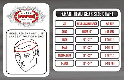 Farabi Sports Boxing headguard Real Leather Sparring Gear MMA Muay Thai Kickboxing Training Punch Head Gear (Large/X Large, Yellow)