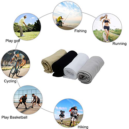 LiXiongBao 4 Pairs UV Sun Protection Arm Sleeves,UPF 50 Sports Compression Cooling Sleeve for Women Men Teenager,Soft and moisture-wicking