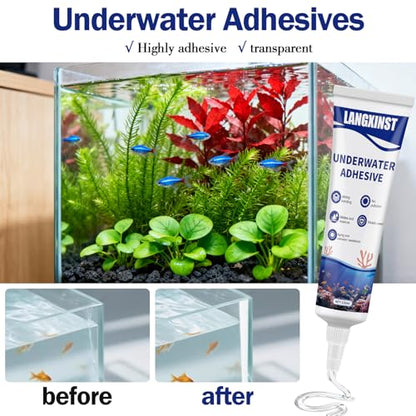 120ml Aquarium Safe Silicone Sealant, Clear for Fish Tank Repairs | Clear flexible silicone seals aquarium cracks and leaks above or below water with strong adhesion and waterproof protection. - size: 120ml