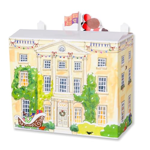 Traditional Advent Calendar - Alison Gardiner 3D Highgrove House Design - Freestanding Paper Holiday Countdown Calendar - Large - color: 3D Highgrove House