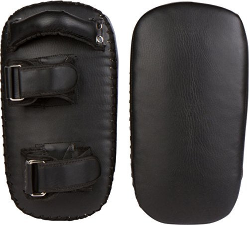 Trademark Innovations 16" Kickboxing MMA Thai Training Kick Pads (Pair), Black