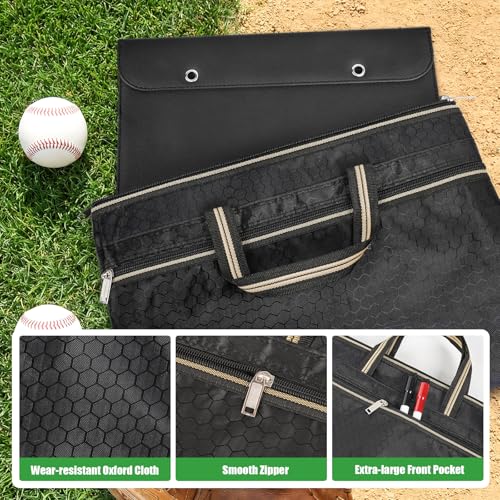 AOLEBA Baseball Lineup Board for Dugout,Dry Erase Magnetic Metal Baseball Clipboard for Coaches - style: Folded - Green