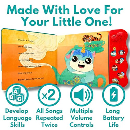 Astro Learns English Bundle Deals — Musical Toys & Interactive Sound Board Book for Toddlers 1-3, Singing & Learning Songs for Babies, Educational Talking Musical Toy, Sing Along Songs