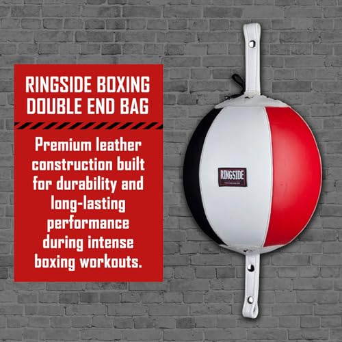 Ringside Leather Boxing Double End Bag, 7 Inches - size: 7"