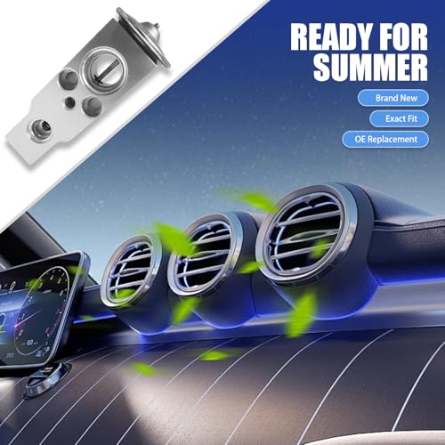 Car A/C Expansion Valve, Metallic Anti-Wear Steam Engine Air Conditioning Valve, A/C System Repair Accessories,80213-TF0-G01、80211-TP5-H11、80221TZ3A41 for Lexus、Jaguar Land Rover、Honda、Toyota、Suzuki