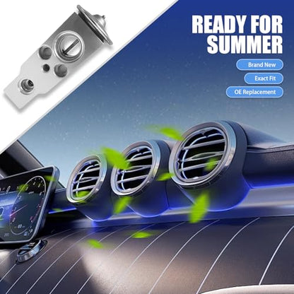 Car A/C Expansion Valve, Metallic Anti-Wear Steam Engine Air Conditioning Valve, A/C System Repair Accessories,80213-TF0-G01、80211-TP5-H11、80221TZ3A41 for Lexus、Jaguar Land Rover、Honda、Toyota、Suzuki