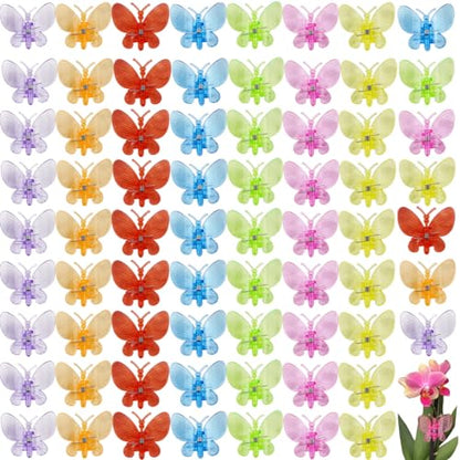 GXXMEI 70PCS Orchid Clips Butterfly Plant Clips Orchid Support Clips Vine Clips Plant Clips for Support Flower Orchid Vine
