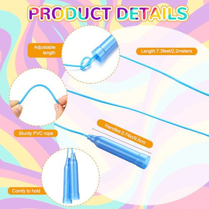 Poen 16 Pcs Detachable Hoop and Jump Rope Set Adjustable Exercise Hoop Skipping Rope Equipment for Fitness Teens Adults Weight Loss Exercise Gymnastics(Red, Yellow, Blue, Green)