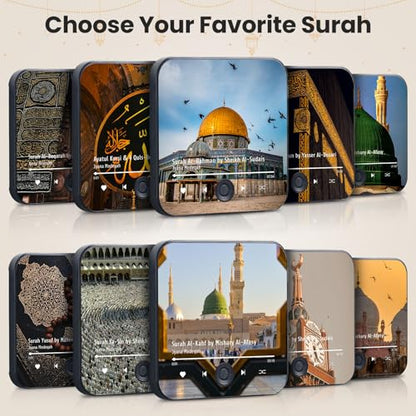 Quran Magnet Speaker for Fridge - Preloaded Surah Audio Player with Islamic Recitations, Portable Magnetic, USB-C Rechargeable, Touch Control, Ramadan & Eid Gifts, Islamic Gifts (Surah Yusuf) - color: Surah Yusuf - Maher Al-muaiqly