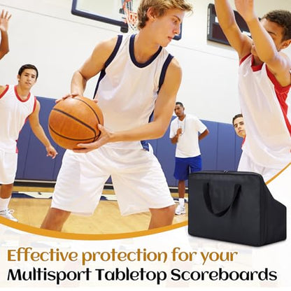 Suzile 24" x 16" x 10" Portable Electronic Basketball Scoreboard Bag Tabletop Digital with Remote Inner Umpire Bag Compatible with SK2229R or SK999 Multisport Tabletop Scoreboards