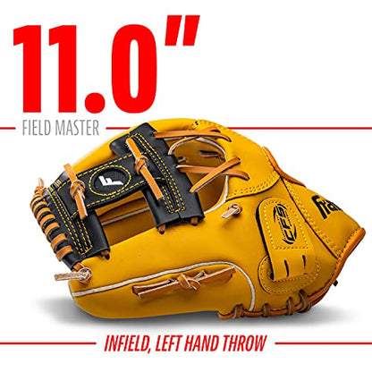 Franklin Sports Field Master Baseball + Softball Glove - Field Master Adult + Youth Baseball + Softball Mitt - Men's + Women's Gloves - color: Tan, style: 11" - I Web