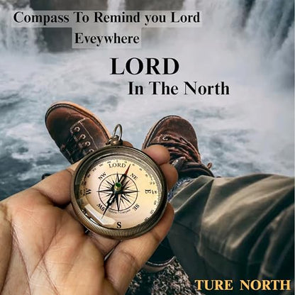 Trust in The Lord with All Your Heart -Proverbs 3: 5-6 Quote Engraved Compass with Wooden Box, Baptism Gifts for Boys, Inspirational Gifts Men, Graduation Day Gifts, First Communion Gifts : Sports & Outdoors