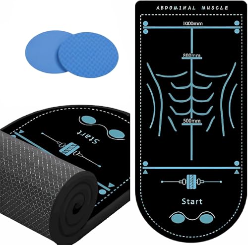 Exercise Ab Roller Mat and Knee Foam Pad Set – Arch Shaped Thick Non-Slip Exercise Pads for Core & Home Workouts, Pack of 2