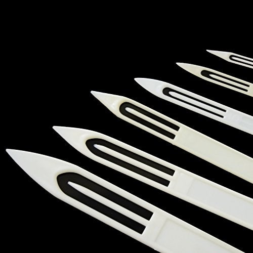 Fishing Net Needle Kit, 7pcs Netting Needle Shuttles Repair Tool Plastic Cast Net Mending Needles for Weaving and Sewing Size 3 4 5 6 7 8 9
