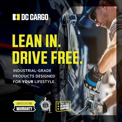 DC Cargo - E Track J Hooks (2" - 6 Pack) - Vertical E Track Accessories - Hanging Hooks for Your ETrack Rail System - Use in Enclosed Trailers, Box Trucks, Vans, Garage, Workshop & Warehouse - size: 2 Inch - 6 Pack