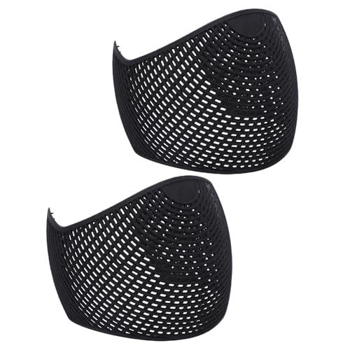 Bewinner Lightweight Hijab Under Scarf Base Layer | 2 Pack Non Slip Hair Grip Band Elastic Headband for Sports Black (Black) - color: Black