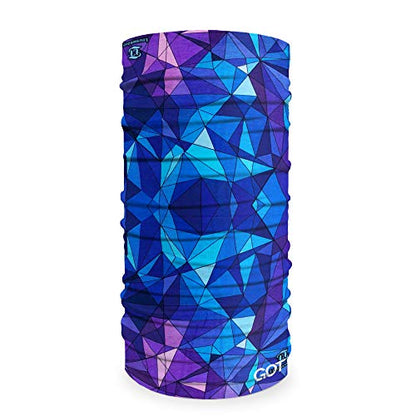 GOT Sports Tube Bandana - Neck Gaiter for Women Men, Face Mask, Neck Wrap, Head Scarf, Curly Hair Sleep Protection - color: Crystal