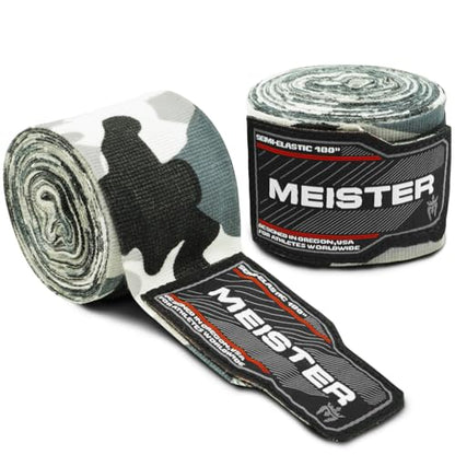 Meister Adult 180" Semi-Elastic Hand Wraps for MMA & Boxing (Pair) - color: Urban Camo