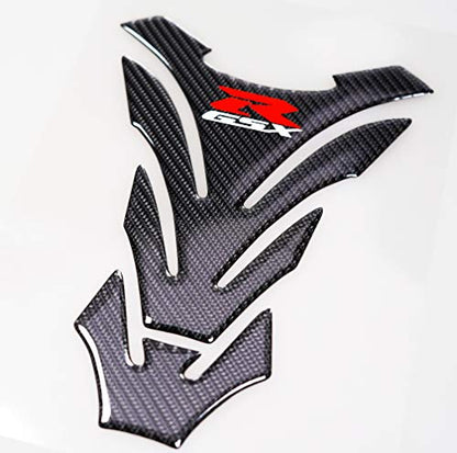 Real Carbon Gas Cap, Fuel Cap Decal, Tank Pad Stickers, Tank Protector for GSXR 600, 750, 1000 K6-K9 L1 2006-2017, 4Pcs Per Set