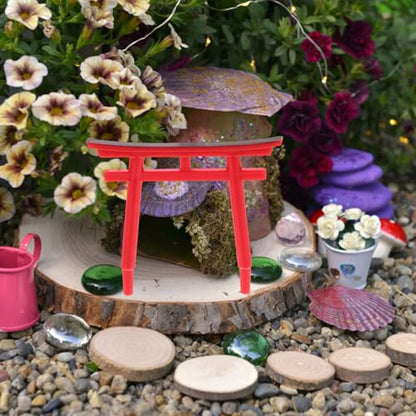 PRETYZOOM 4 Pcs Aquarium Torii Sculpture Fish Tank Ornament Japanese Style Gate for Aquarium Crafts Garden Landscape Decoration Fish Tank DIY Decor Miniature Landscape Accessory