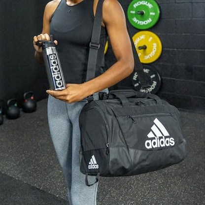 adidas Unisex Defender 4.0 Gym Duffel Bag for Men and Women - color: Black/White, style: Large (110l)