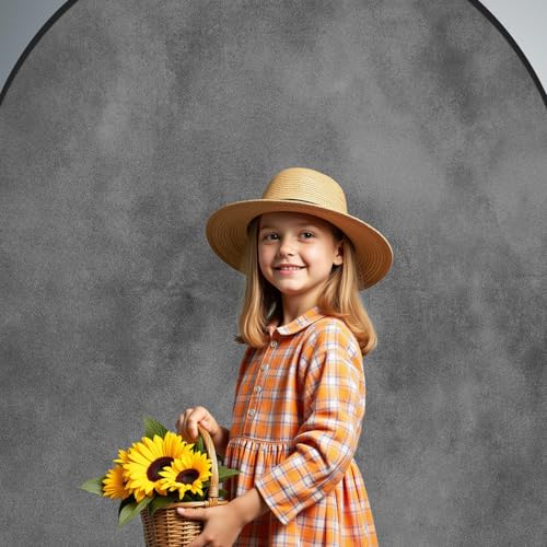 Kate Collapsible Backdrop Gray Photography and Video Backdrop 136 | 5x6.5ft(1.5x2m) Gray Teal Pop Up Collapsible Backdrop for Photography, Self Tape, Acting