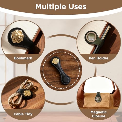 Elegant Design Magnetic Journal Clip, Decorative Bookmark Clips - style: Color Set A 2 Pcs