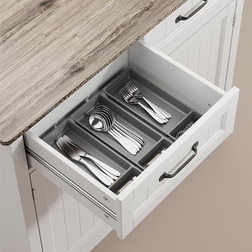 Bealife 32" Buffet Cabinet, Kitchen Island with Storage - Grey | Coffee Bar Cabinet with 2 Drawers and Adjustable Shelf, for Dining Room, Living Room, Entryway - color: Grey