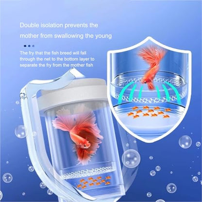 Fish Breeder Box for Raising Fry in Aquariums with Suction Cup Mounting/Floating Breeding Box 3Pcs Floating Hatchery Incubator
